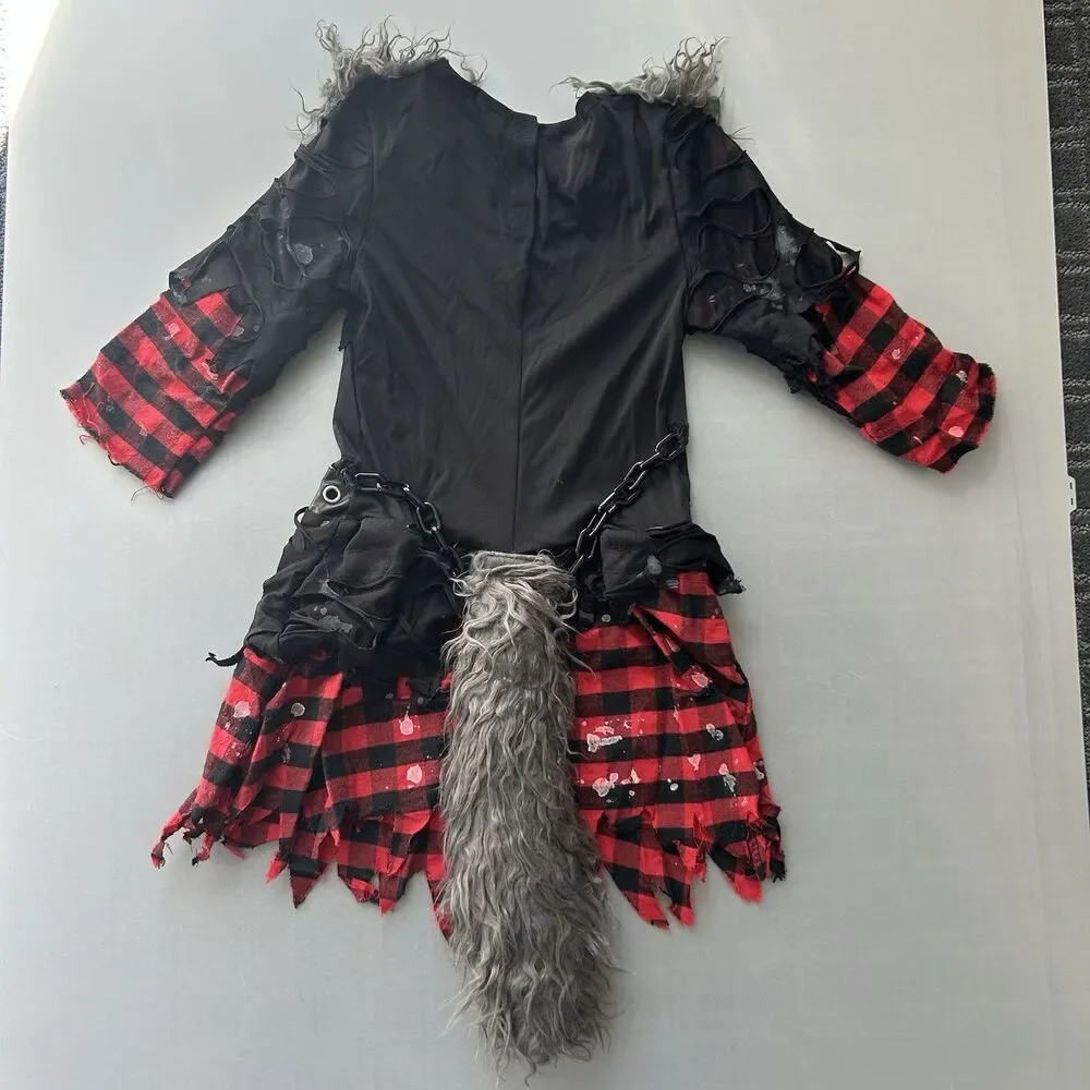 Suit Yourself She-Wolf Werewolf Size Medium 8-l0 Halloween Cosplay Child Costume